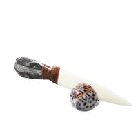 Orthoceras Fossil Handle Bone Blade Ornamental Knife #2951 Mountain Man Knife