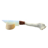 Reindeer Antler Handle Opalite Blade Ornamental Knife #125n     Mountain Man Knife