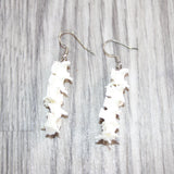 Rattlesnake Vertebrae  Earrings  #25660
