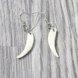 Fox Teeth Earrings  #425d  Mountain Man Earrings