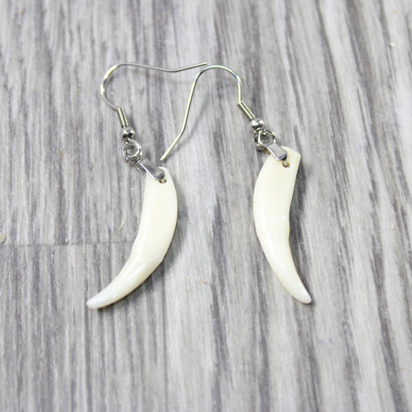 Fox Teeth Earrings  #425d  Mountain Man Earrings