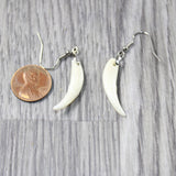 Fox Teeth Earrings  #425d  Mountain Man Earrings