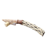 Cholla Cactus Wood Handle Stone Blade Ornamental Knife #035d    Mountain Man Knife