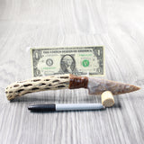 Cholla Cactus Wood Handle Stone Blade Ornamental Knife #035d    Mountain Man Knife