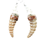Rattlesnake Rattle Plus Vertebrae Earrings  #435d  Mountain Man Earrings