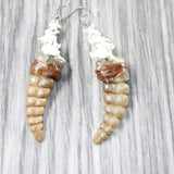 Rattlesnake Rattle Plus Vertebrae Earrings  #435d  Mountain Man Earrings