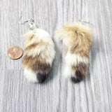 Bobcat Tail Earrings  #635d  Mountain Man Earrings