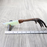 Turkey Foot Handle Opalite Blade Ornamental Knife #035d     Mountain Man Knife