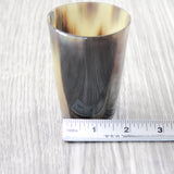 1 Small Horn Glass #685d       Medieval Tankard Double Shot Glass