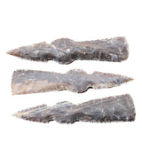 3 Stone Ornamental Tomahawk Heads #085d    Agate Jasper Ax Axe Hatchet