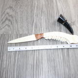 Deer Jaw Handle Bone Blade Ornamental Knife # 31360