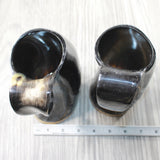 2 Horn Mugs #705d        Medieval Tankard