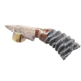 Springbok Horn Handle Stone Blade Ornamental Knife #105d    Mountain Man Knife