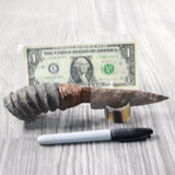 Springbok Horn Handle Stone Blade Ornamental Knife #105d    Mountain Man Knife