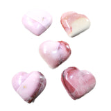5 Hearts Combined Weight of 420    Grams   #283-1    Gemstone Hearts
