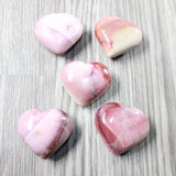 5 Hearts Combined Weight of 420    Grams   #283-1    Gemstone Hearts
