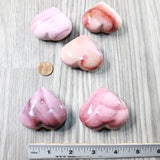 5 Hearts Combined Weight of 420    Grams   #283-1    Gemstone Hearts