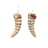 Very Large Rattlesnake Rattle Earrings  #425d  Mountain Man Earrings