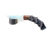 Impala Horn Handle Opalite Blade Ornamental Knife #235d     Mountain Man Knife