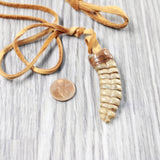 Very Very Large Rattlesnake Rattle  Necklace  #435d    Mountain Man Necklace