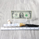 Selenite Spiral Handle Obsidian Blade Ornamental Knife #8151 Mountain Man Knife