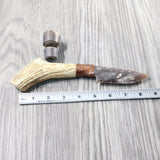 Moose Antler Handle Stone Blade Ornamental Knife #135d    Mountain Man Knife