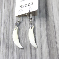 Coyote Teeth Earrings  #6151  Mountain Man Earrings z