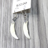 Coyote Teeth Earrings  #6151  Mountain Man Earrings z