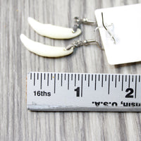 Coyote Teeth Earrings  #6151  Mountain Man Earrings z