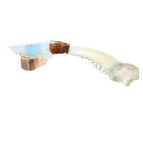 Deer Jaw Handle Opalite Blade Ornamental Knife #145d     Mountain Man Knife