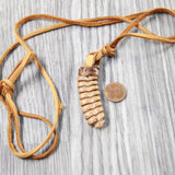 Very Very Large Rattlesnake Rattle  Necklace  #645d    Mountain Man Necklace