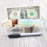Muskrat Skull Handle Opalite Blade Ornamental Knife #345d     Mountain Man Knife