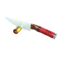 Shotgun Shell Hull Handle Opalite Blade Ornamental Knife #74751 Mountain Man Knife