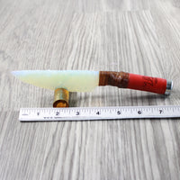 Shotgun Shell Hull Handle Opalite Blade Ornamental Knife #74751 Mountain Man Knife