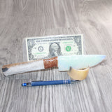 Hair-on Deer Bone Handle Opalite Blade Ornamental Knife #09360