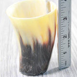 1 Small Horn Glass #755d       Medieval Tankard Double Shot Glass