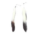 Ermine Tail Earrings  #455d  Mountain Man Earrings
