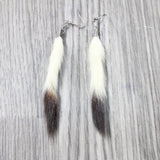 Ermine Tail Earrings  #455d  Mountain Man Earrings
