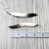 Ermine Tail Earrings  #455d  Mountain Man Earrings