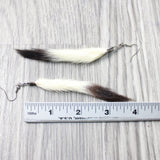Ermine Tail Earrings  #455d  Mountain Man Earrings
