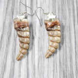 Rattlesnake Rattle Earrings  #465d  Mountain Man Earrings