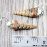Rattlesnake Rattle Earrings  #465d  Mountain Man Earrings