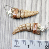 Rattlesnake Rattle Earrings  #465d  Mountain Man Earrings
