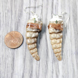 Rattlesnake Rattle Earrings  #465d  Mountain Man Earrings