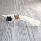Deer Jaw Handle Bone Blade Ornamental Knife # 31360