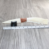Deer Jaw Handle Bone Blade Ornamental Knife # 31360
