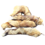5 Red Fox Tail Key Rings #565d  Taxidermy Keychain Tassel Bag Tag