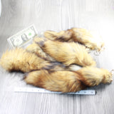 5 Red Fox Tail Key Rings #565d  Taxidermy Keychain Tassel Bag Tag