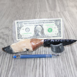 Deer Foot Handle Obsidian  Blade Ornamental Knife #24060