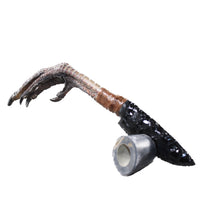 Turkey Foot Handle Obsidian Blade Ornamental Knife #1051 Mountain Man Knife